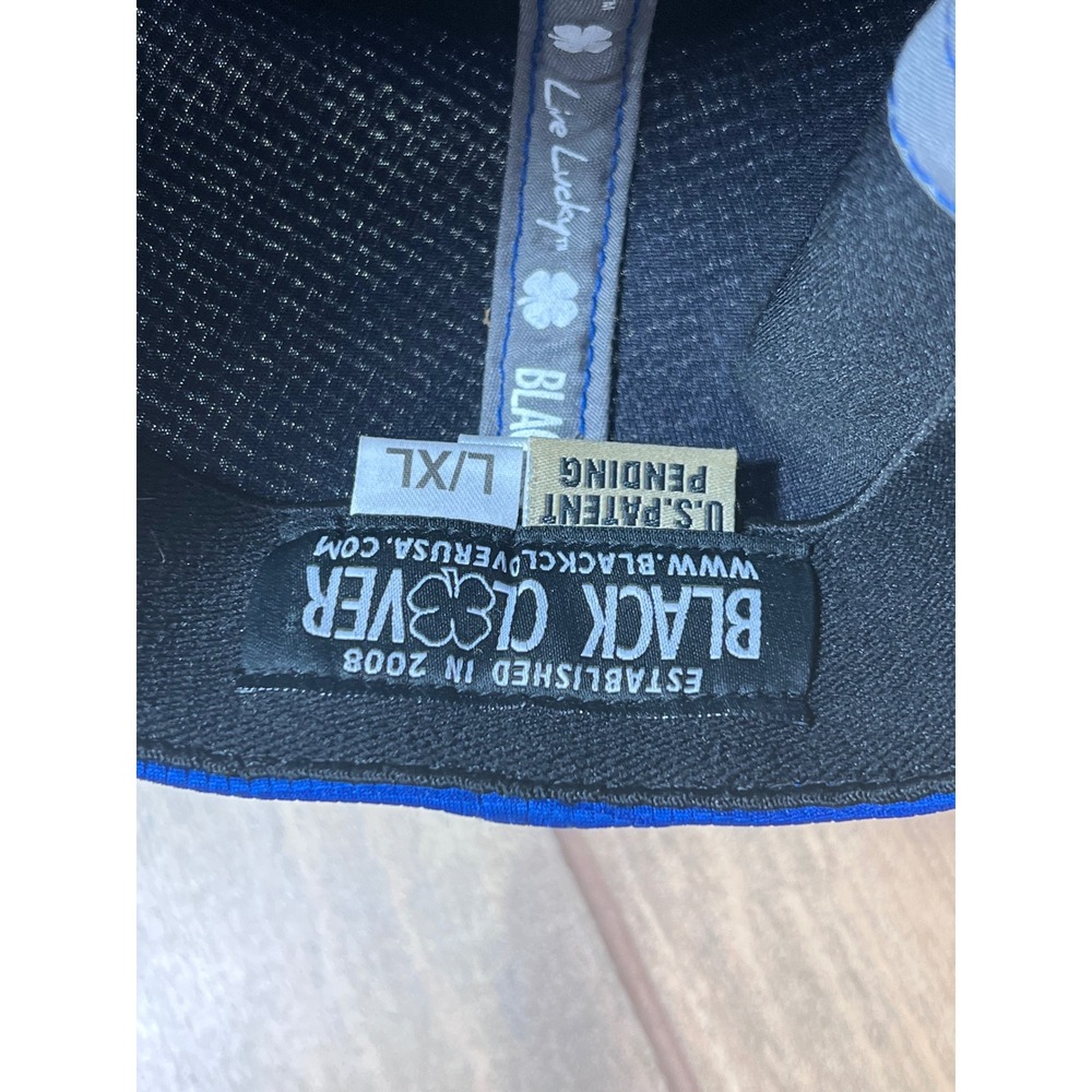 Black Clover Mens Memory Fit Hat Bundle Blue and Maroon Trucker L/XL 2 Pack - Picture 9 of 9